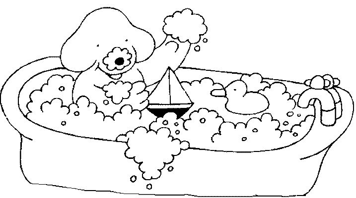 Bath coloring pages