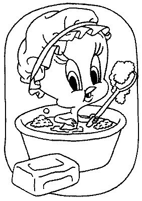 Bath coloring pages