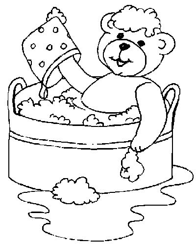 Bath coloring pages