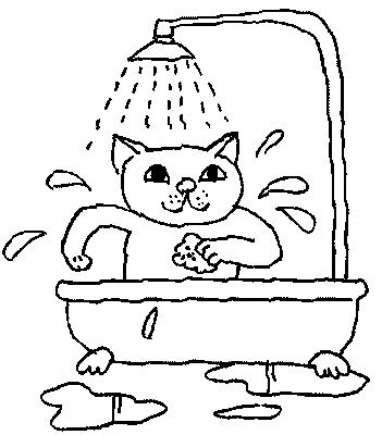 Bath coloring pages