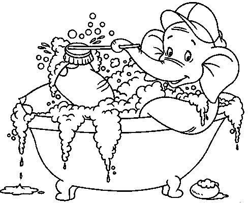 Bath coloring pages