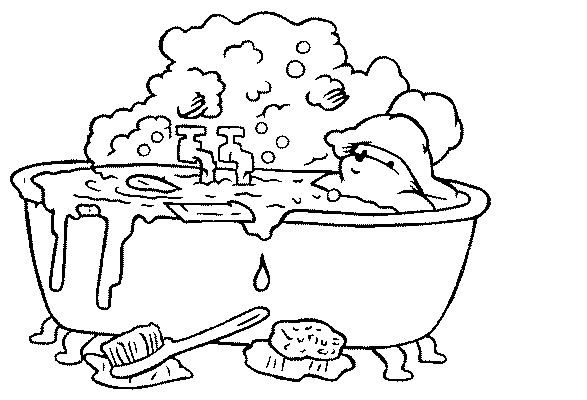 Bath coloring pages