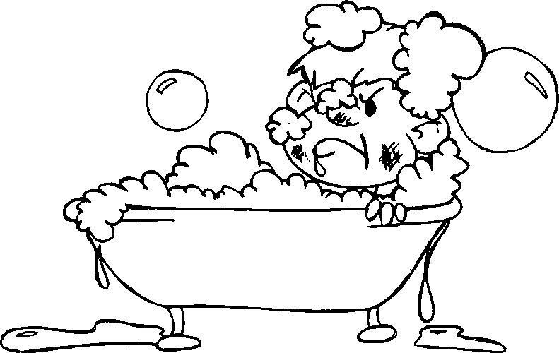 Bath coloring pages