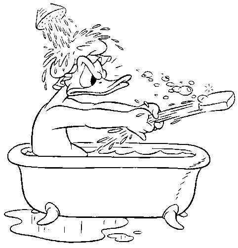 Bath coloring pages