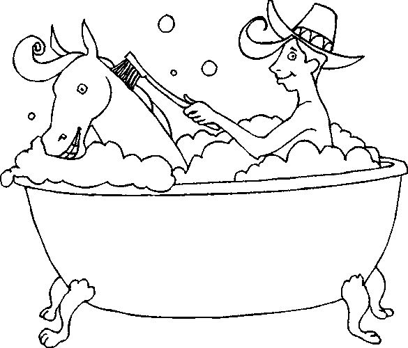 Bath coloring pages