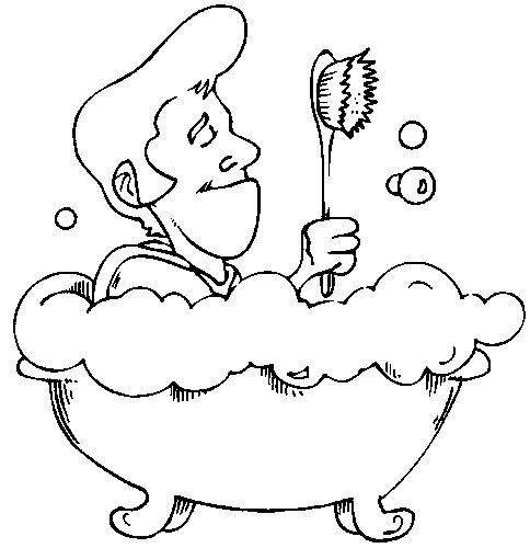Bath coloring pages