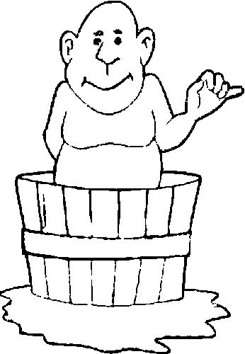 Bath coloring pages