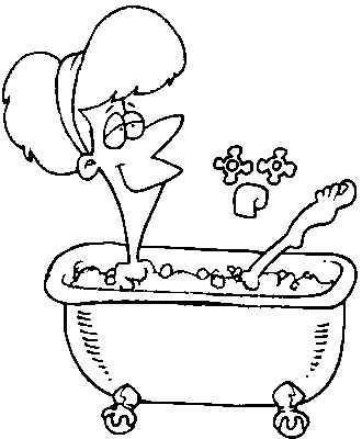 Bath coloring pages