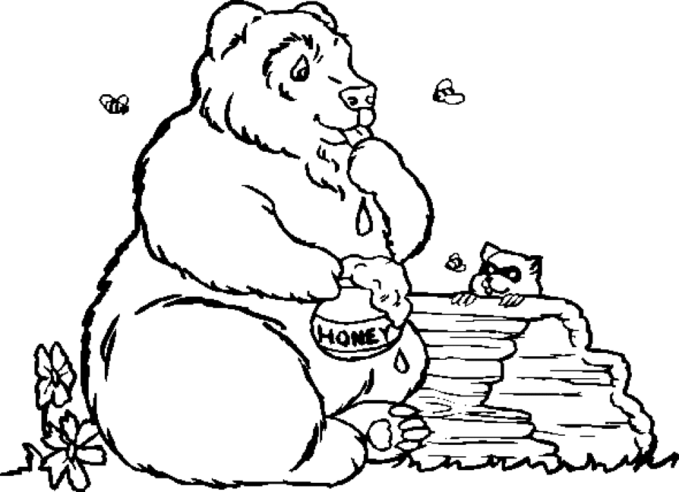 Bear coloring pages