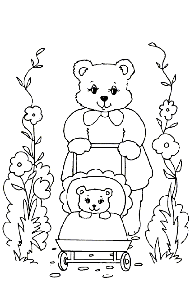 Bear coloring pages