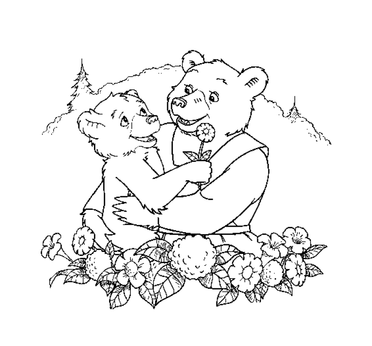 Bear coloring pages