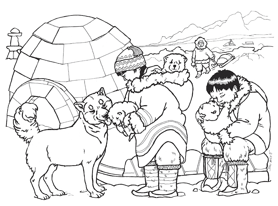 Bear coloring pages