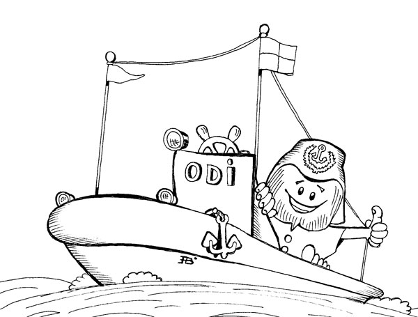 Boat coloring pages