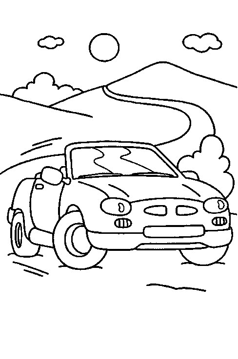 Car coloring pages