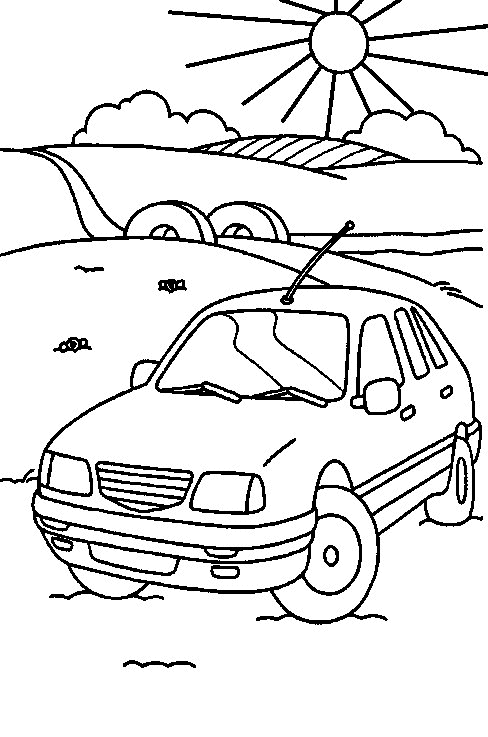 Car coloring pages