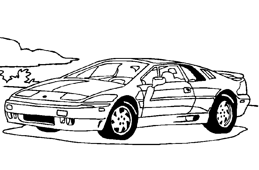 Car coloring pages