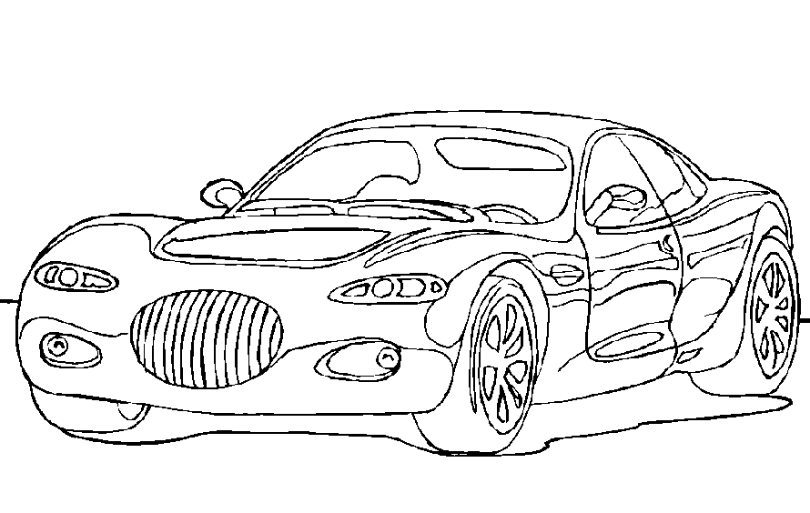 Car coloring pages