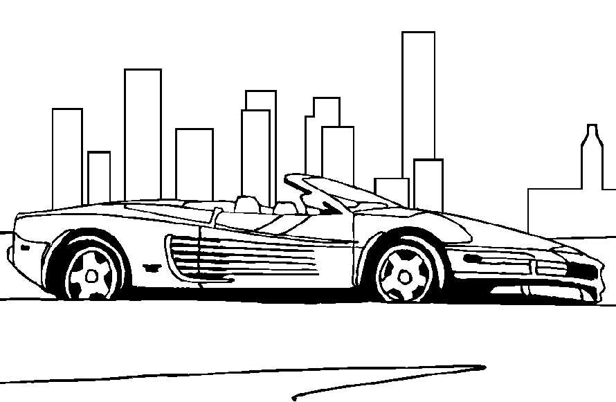 Car coloring pages