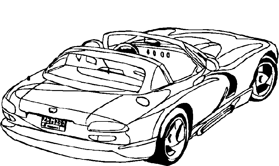 Car coloring pages