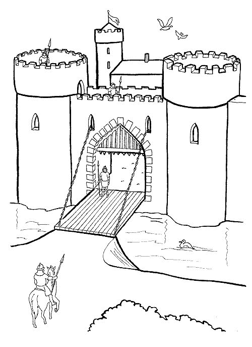 Castle coloring pages