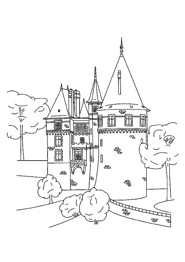 Castle coloring pages