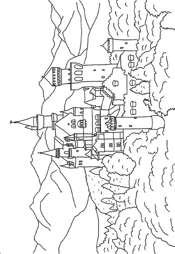 Castle coloring pages