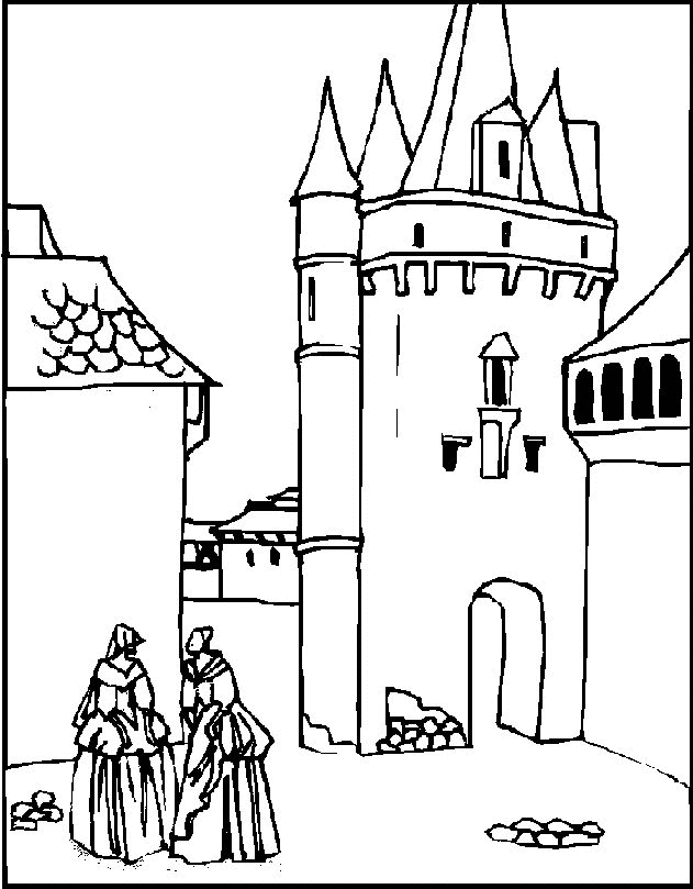 Castle coloring pages