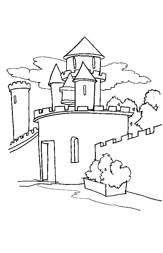 Castle coloring pages