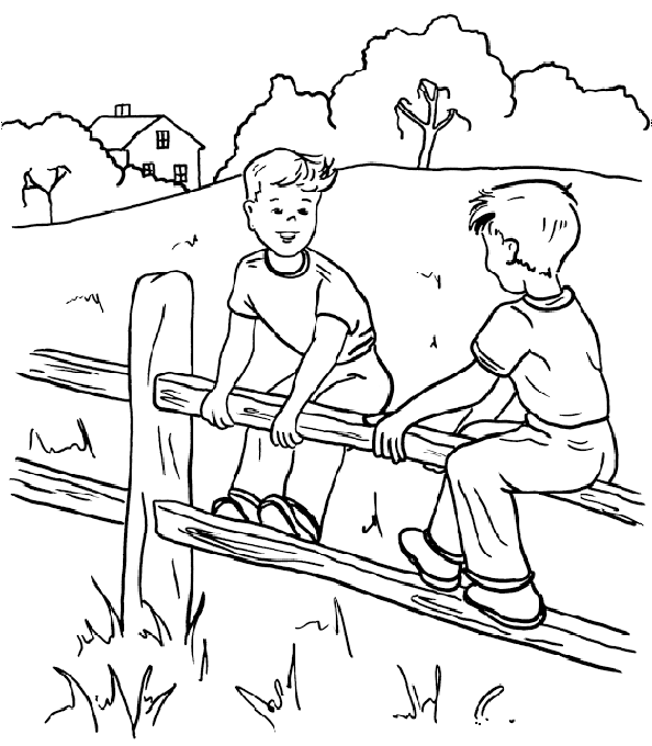 Childern coloring pages