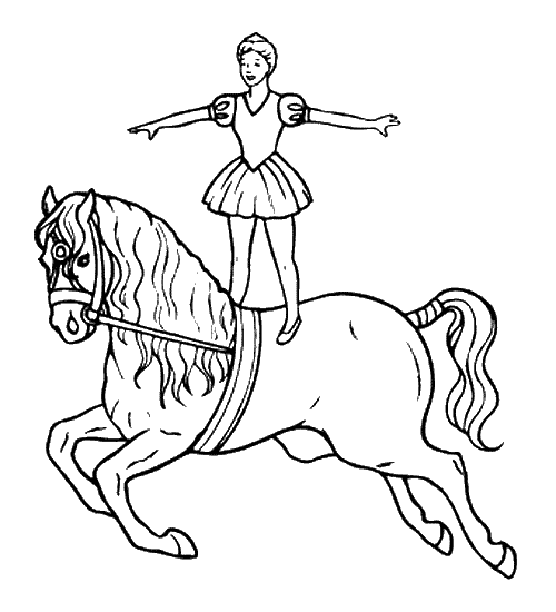 Circus coloring pages