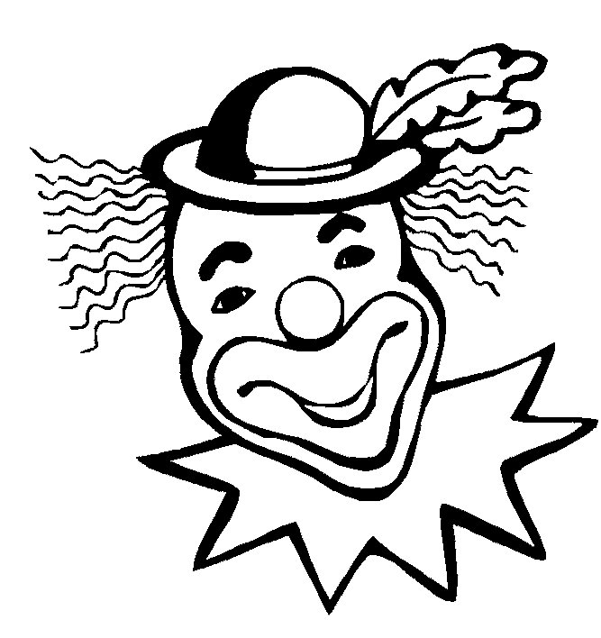 Clowns coloring pages