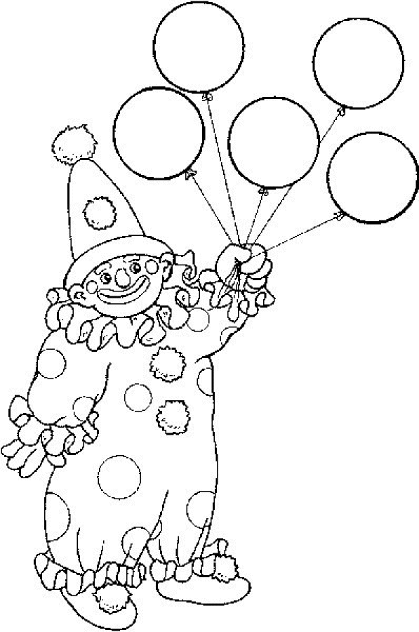 Clowns coloring pages