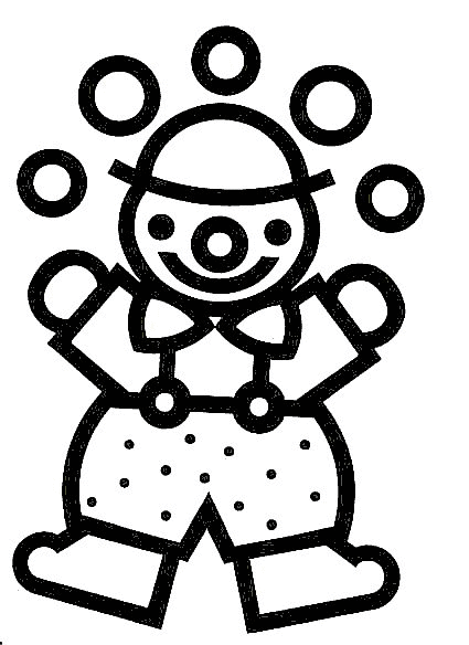 Clowns coloring pages