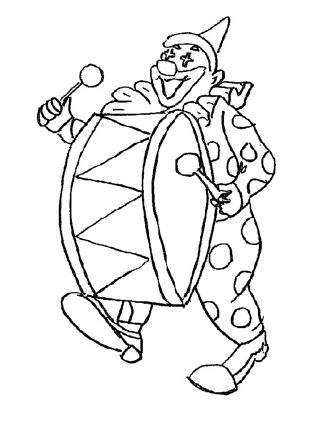 Clowns coloring pages