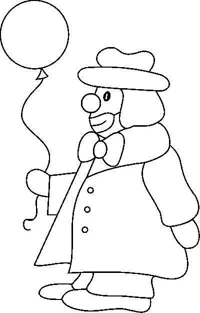 Clowns coloring pages