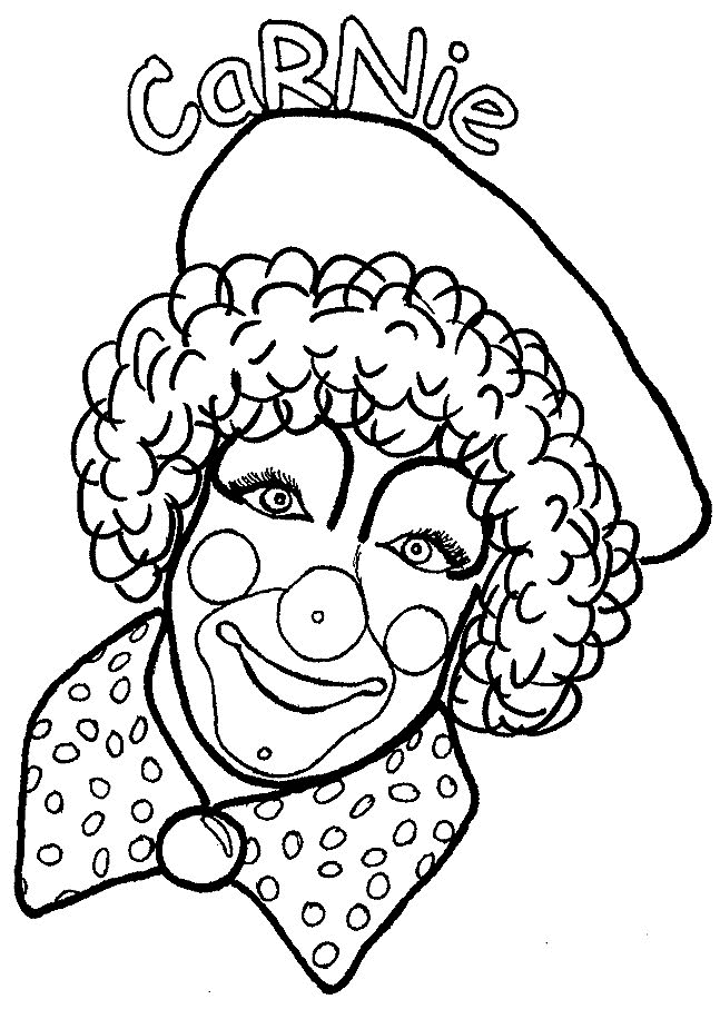 Clowns coloring pages