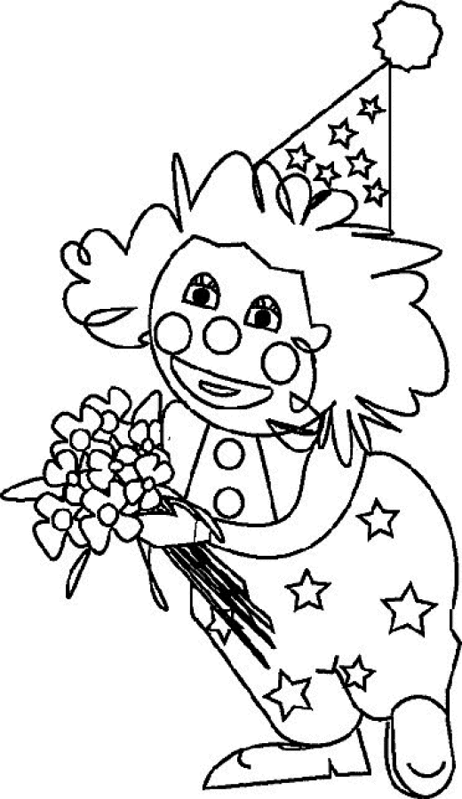 Clowns coloring pages