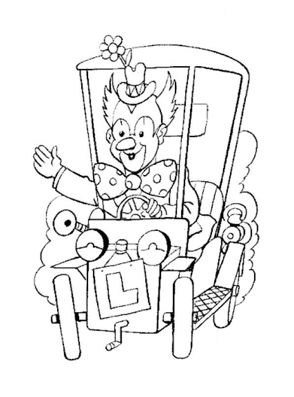 Clowns coloring pages