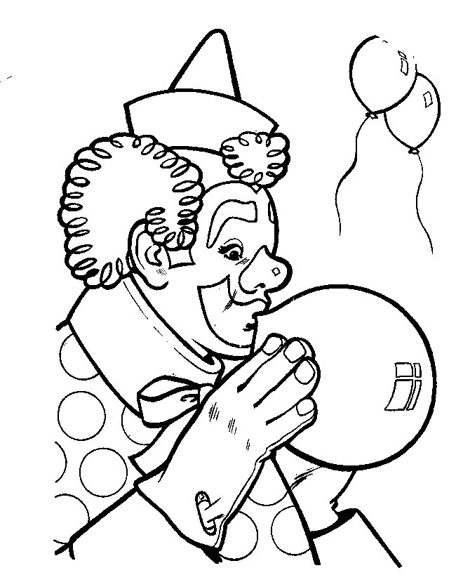 Clowns coloring pages