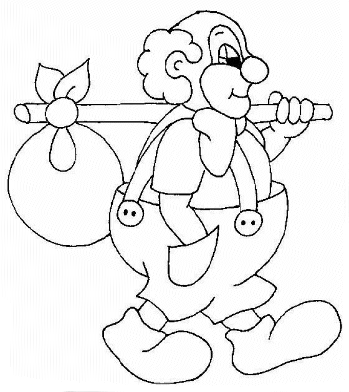 Clowns coloring pages