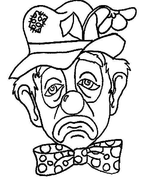 Clowns coloring pages