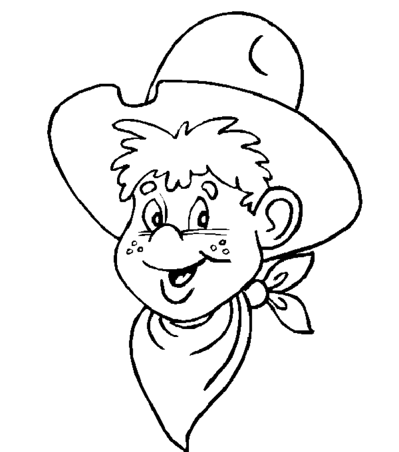 Cowboy coloring pages