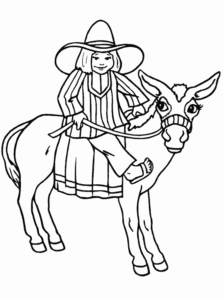 Cowboy coloring pages