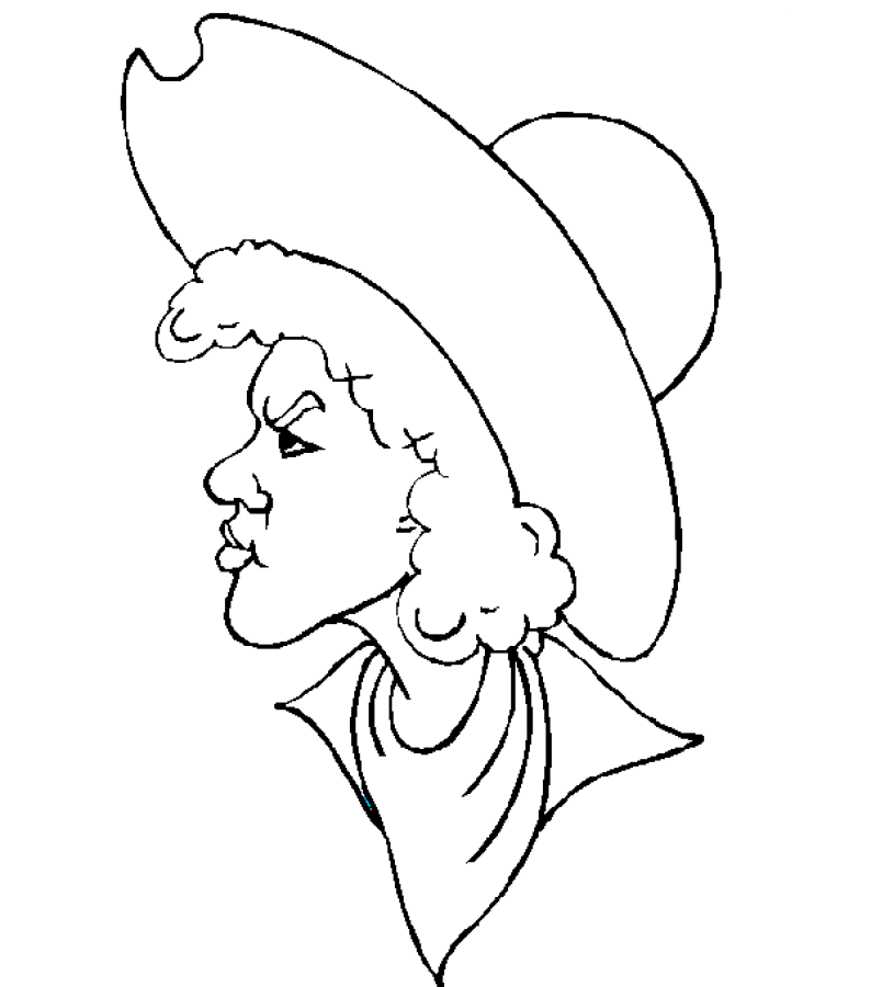 Cowboy coloring pages