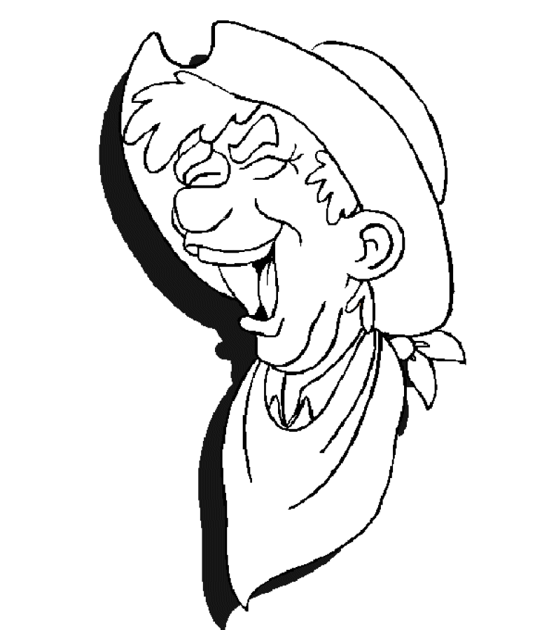 Cowboy coloring pages