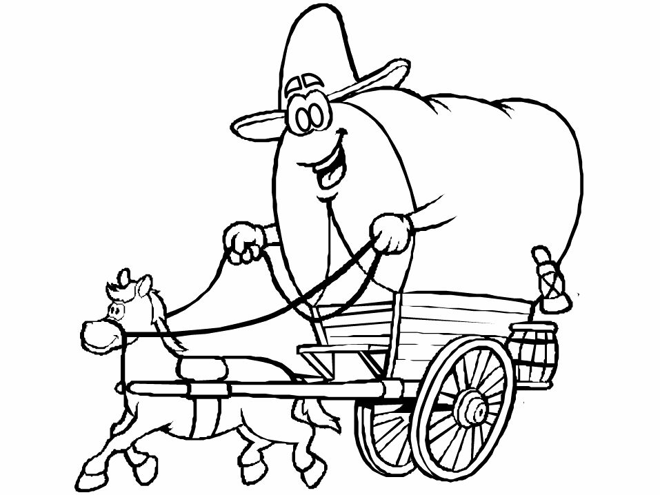 Cowboy coloring pages