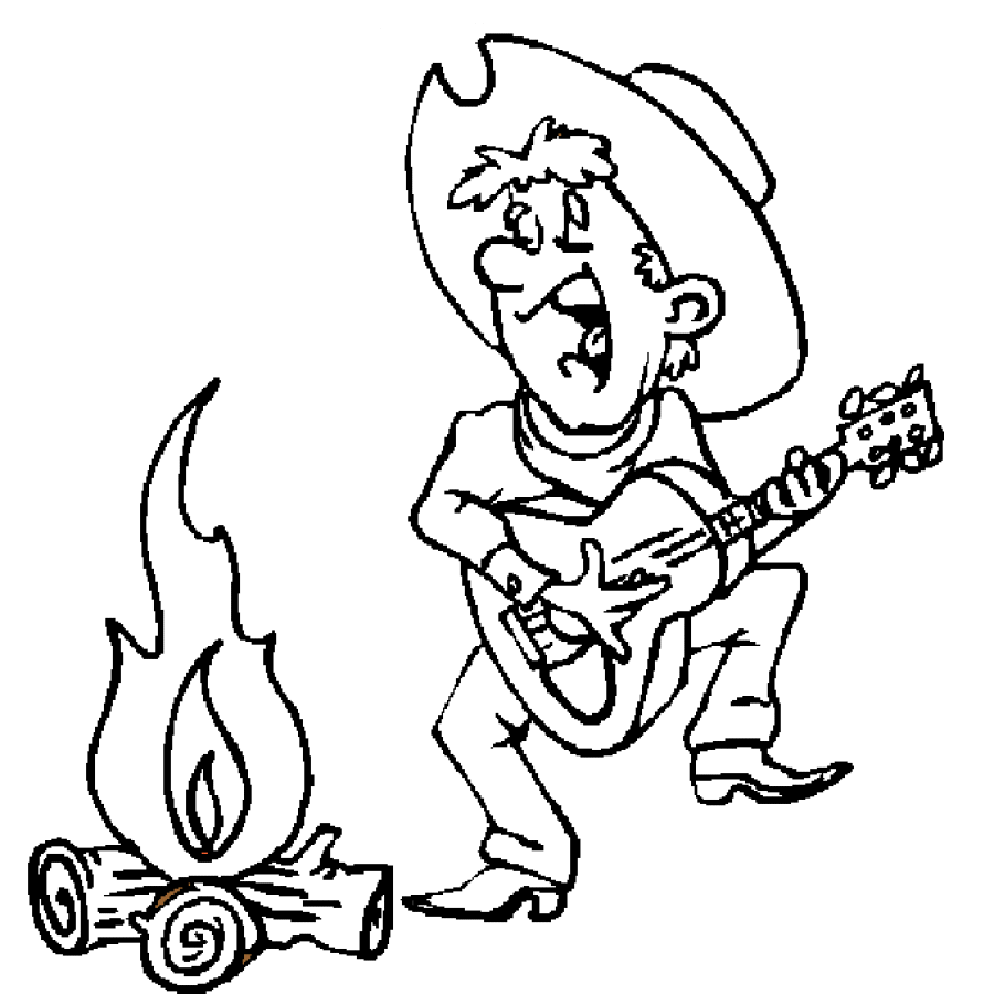 Cowboy coloring pages