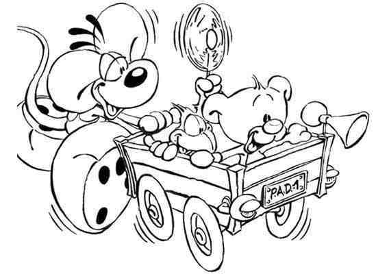 Diddl coloring pages