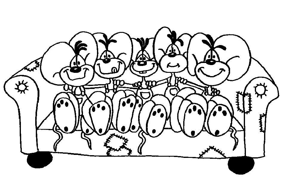 Diddl coloring pages