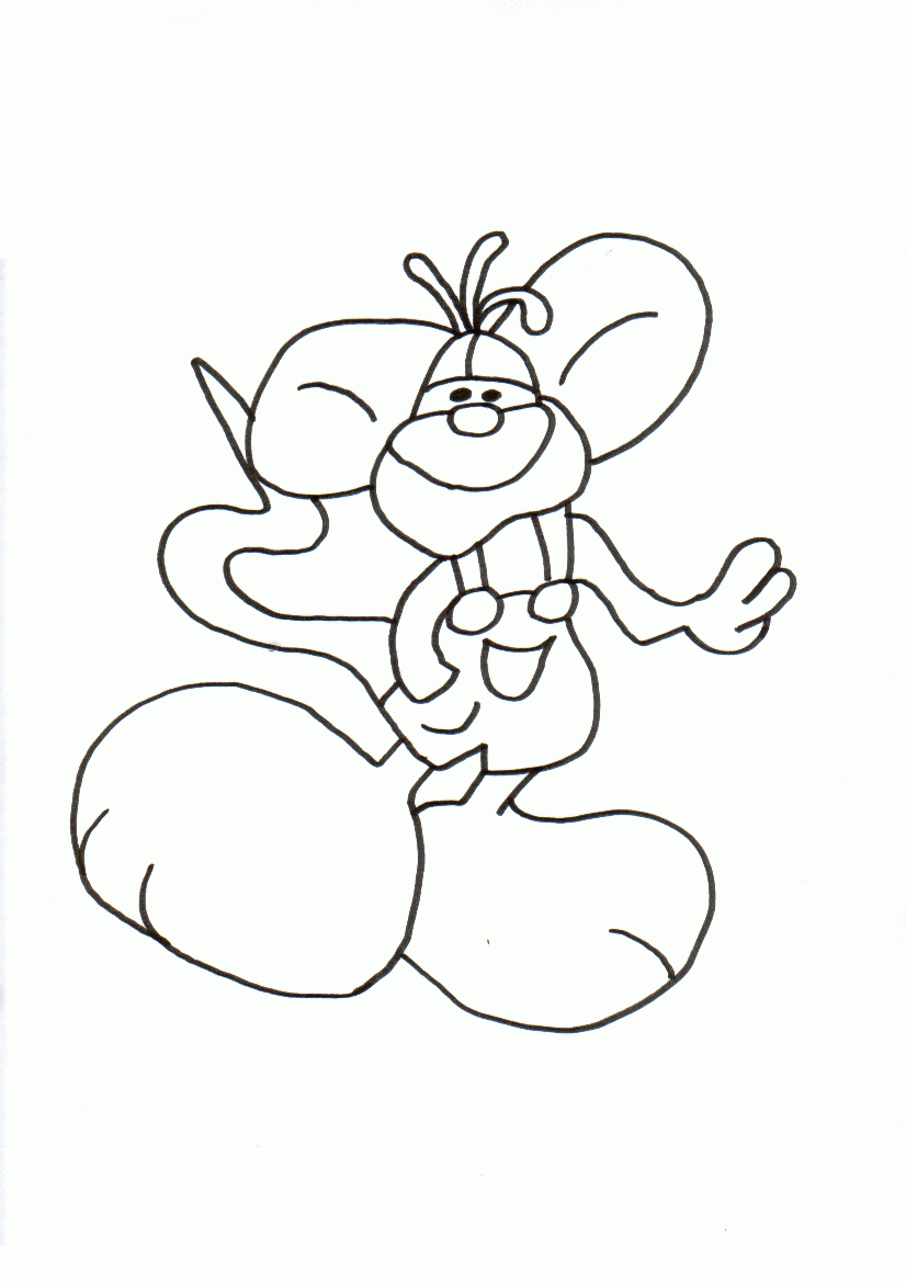 Diddl coloring pages